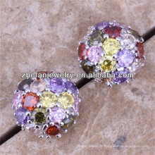 Dernière conception cubique zircone stud boucles d&#39;oreilles ear manchette